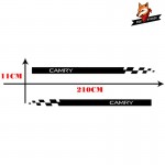 Car Vinyl Auto Sticker Decal Racing Sport Car Stickers Car Side Stripes Side Skirts Graphics For Toyota CAMRY